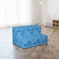 thumbnail image 4 of Oriental Foldable Mattress, Blue Tones Eastern Star, 74.8" x 35.4", Deep Sky Blue Sea Blue, by Ambesonne, 4 of 6