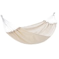 thumbnail image 1 of Hamac Double, Toile en Tissu Confortable avec Conception Anti-Renversement pour Usage Extérieur Intérieur, Hamac Portable avec Matériau Robuste et Respirant, Convient aux Adultes et aux Enfants, 1 of 7