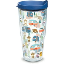 Tervis Trailer Bears Double Walled Insulated Tumbler Travel Cup Keeps Drinks Cold & Hot, 24oz, Classic