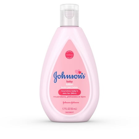 (4 Pack) Johnson's Moisturizing Pink Baby Lotion with Coconut Oil, 1.7 fl. (Best Coconut Oil Brand For Baby)