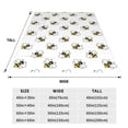 thumbnail image 3 of Fuzoiu Bee Print Ultra-Soft Micro Fleece Blanket,All Seasons Flannel Throw, Lightweight Blanket for Bed, Sofa, Couch, Movie Night, Camping, and Travel-40"x30", 3 of 7