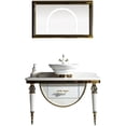thumbnail image 5 of Classical European style Stainless Steel Bathroom Cabinet Bathroom Vanity With Sink Bathroom My Lux Decor Round, 5 of 5