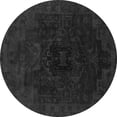 thumbnail image 1 of Ahgly Company Indoor Round Abstract Gray Modern Area Rugs, 5' Round, 1 of 4