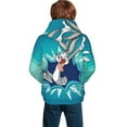 thumbnail image 3 of Youth Looney Tunes Bugs Bunny Hoodies 3d Print Pullover Hooded Sweatshirt With Pocket For Boys Girls, 3 of 7