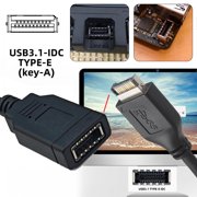 Chenyang Single USB 3.1 Front Panel Socket Key-A Type-E to USB 2.0 Type-A Male Extension Cable