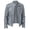 Gray, variant on Jesvior Men's Faux Leather Jacket Long Sleeve Full Zip Mid-Length Casual Outerwear,Sleek Motorcycle-Inspired Style for City Nights, Weekend Hangouts, and Dinner Dates