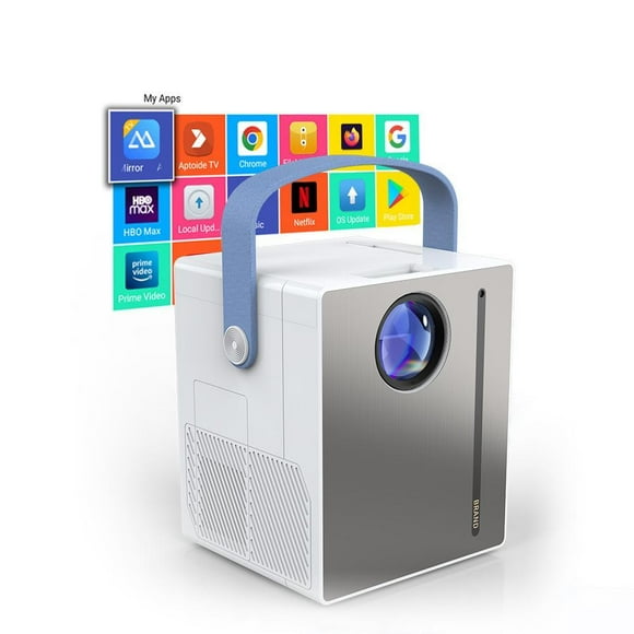 Syson Smart Android Projector with WiFi & Bluetooth, 1080P Supported, 220 ANSI Lumens
