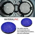 thumbnail image 2 of Scienceny Paquete de 2 alfombrillas portabotellas de PVC para automóvil, alfombrillas portátiles redondas impermeables antideslizantes con diamantes de Type3 NO3 Scienceny VI015475-05B, 2 of 6