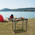 thumbnail image 2 of Folding Camping Table with Adjustable Height, Black, 2 of 11