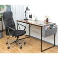 thumbnail image 4 of JJS Small Computer Desk Simple Style Writing Desk for Small Spaces 31 Inch Home Office Modern Student Study Laptop Writing Table with Storage Bag USB Hub, Rustic Brown/Black…, 4 of 6