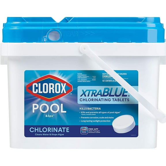 Clorox Pool&Spa XtraBlue 3" Long Lasting Chlorinating Tablets 25 lb