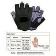 thumbnail image 4 of FORICOM Cycling Gloves - Half-Finger Cycling Gloves With Cushioning Pads, Shock-Absorbing, Non-Slip, Breathable, Suitable For Mountain Bike And Road Bike Riding - L (Gray), 4 of 5