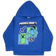 thumbnail image 2 of Conjunto de ropa Minecraft para niños, pantalones de forro polar y sudadera con capucha, talla 4, 2 of 7