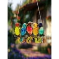 thumbnail image 4 of Birds On Branch Spirit Birds,Stained Glass Bird Suncatcher Window Hanging Ornament, Acrylic Stained Glass Birds Suncatcher for Window Decor, Hummingbird Gifts for Women, Mom, Birds Lovers, 4 of 6