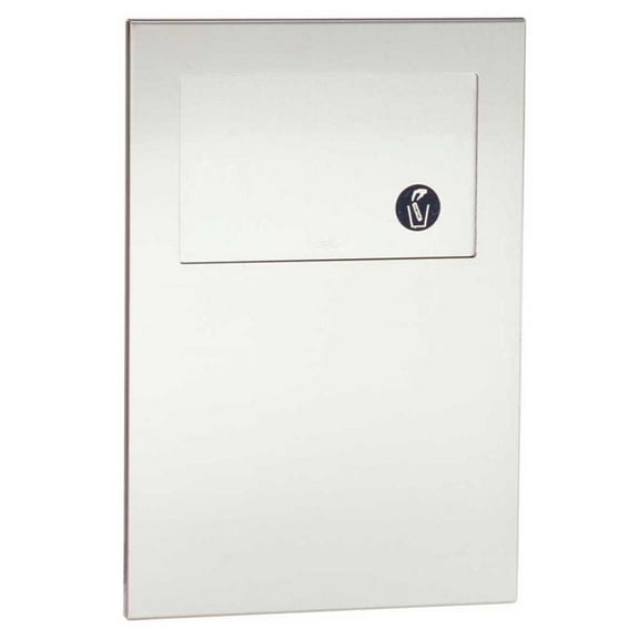 Bobrick B35303 TrimLineSeries Sanitary Napkin Waste Disposal 1 Gal. Recessed - Satin