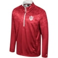thumbnail image 2 of Men's Colosseum  Crimson Indiana Hoosiers The Machine Half-Zip Jacket, 2 of 3