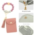 thumbnail image 3 of Silicone bead bracelet solid color card bag key ring, 3 of 5