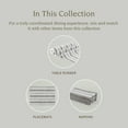 thumbnail image 4 of over&back 18x90 Woven Striped Table Runner - Washable Table Runners for a Custom Home Decor Tablescape - Coffee Table, Dinner Table, Living Room - Grey, 4 of 9