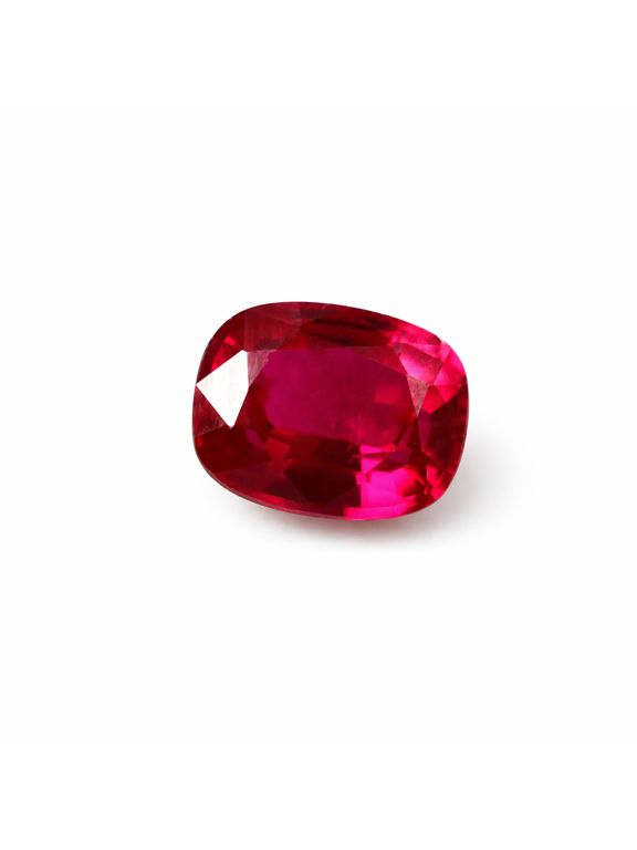Natural Pink Ruby Loose Gemstone Jewelry Making, 5.30 Carat, Cushion Cut