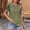 Army Green summer women's ruffle t-shirt a1, variant on Summer Women's Ruffle T-Shirt Round Neck Short Sleeve Casual Party Top Gradient Blouse Fashion Tee, Army Green S