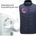 thumbnail image 5 of Chaquetas y abrigos casuales sin mangas y sin capucha, de talla grande, para hombre y mujer. Chaqueta térmica de invierno para mujer., 5 of 5