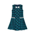 thumbnail image 1 of Girls Dress Green A-line Plaid School Uniform Pleated Hem 6 Years, 1 of 6