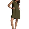 thumbnail image 2 of Tshirt Dress Women Summer Sleeveless Crewneck Loose Fit Lightweight Casual Mini Dresses T Shirt Dresses for Women, 2 of 5