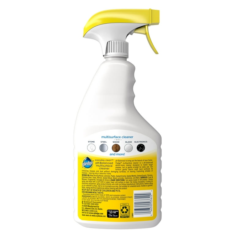 Pledge 25-Count Fresh Disinfectant Wipes All-Purpose Cleaner at