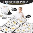 thumbnail image 3 of Multicolor Christmas Pattern Toddler Nap Mats for Kids Preschool,60"x20" Sleeping Mat Bag or Kids,Toddler Sleeping Bag,Toddler Nap Mat or Daycare, 3 of 6