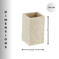thumbnail image 3 of Evideco French Home Goods Stone Stone Effect Rustic Mid-Century Modern Polyresin Bathroom Tumblers, 3 of 8