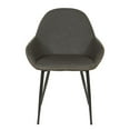 thumbnail image 3 of Piper Chair in Smoke Fabric with Black Frame, 3 of 6
