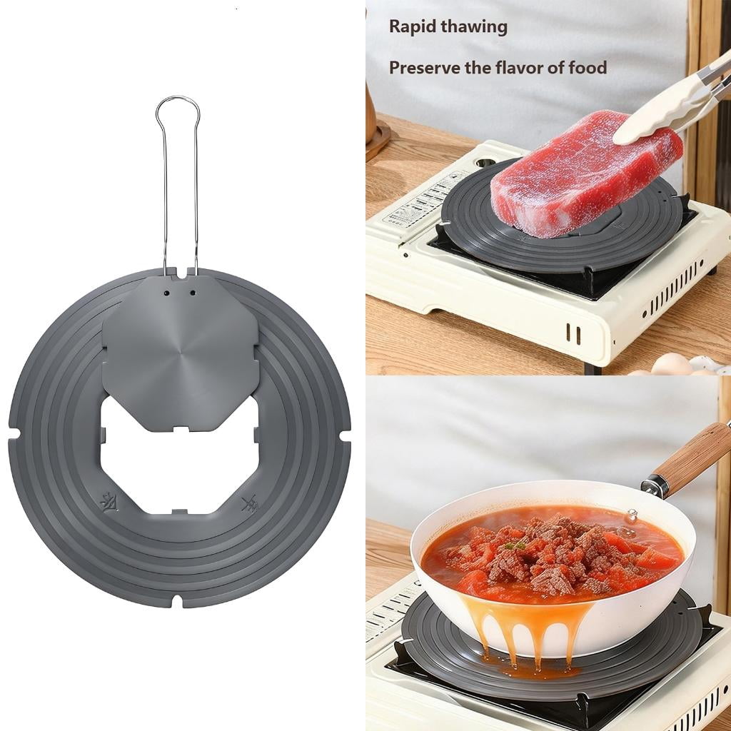 HannLk Gas Stove Heat Diffuser Plate Aluminum Detachable Cooking Aid 26Cm Round