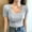 Gray, variant on Women's Short Sleeve T-Shirt, Solid Color Casual Crew Neck Top, Soft Polyester Basic Tee for Summer Daily Wear