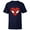 Navy, variant on Marvel Spider-Man Modern Heart Mask Logo - Short Sleeve T-Shirt for Kids - Customized-White
