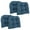 Indigo Blue, variant on Blazing Needles 19-inch U-Shaped Solid Twill Tuffed Dining Chair Cushions (Set of 4) 93184-4CH-TW-BK