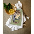 thumbnail image 2 of Decorative Tea Towel, Apron Bend, Oregon, Golfer, Take a Swing at It,, Unisex, Adjustable, Organic Cotton, 2 of 3