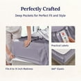 thumbnail image 4 of California Design Den 100% Cotton Twin XL Sheets Set - Luxury 600 Thread Count Sateen, Adult/Teen 3 Piece Bed Sheet Set - Lavender, 4 of 9