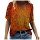thumbnail image 2 of Puntoco Moda Mujer Verano Impreso Manga Corta Cuello Redondo Camiseta Casual Camisetas Puntoco Puntoco-1845, 2 of 3