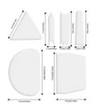 thumbnail image 4 of Harpily Kitchen Gadgets Baking DIY Plastic Scraper Smoothing Cake 6Pcs Scraper Kitchen，Dining & Bar, 4 of 4