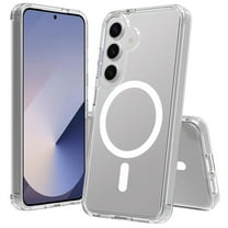 Allytechgroup Magnetic Case for Samsung Galaxy S25 FE 6.7", Crystal Clear Back Cover [Compatible with Magsafe] Slim Fit Corner Protective Shockproof Anti-Scratch Not-Yellowing Shell Cover, Clear