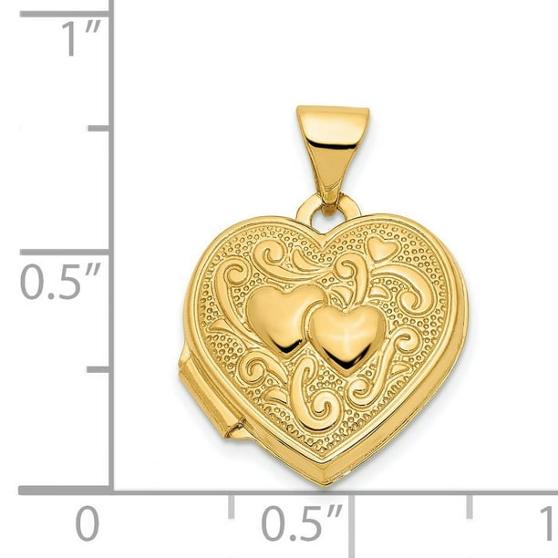 14 karat online gold heart locket