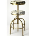 thumbnail image 5 of Beaumont Lane 39" Industrial Cast Iron Adjustable Bar Stool in Gold, 5 of 6