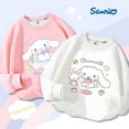 thumbnail image 2 of Nueva sudadera con estampado de dibujos animados de Sanrio Cinnamoroll para niñas, sudadera de sección gruesa de otoño e invierno, ropa de moda para niñas, 2 of 4