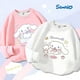 thumbnail image 2 of Nueva sudadera con estampado de dibujos animados de Sanrio Cinnamoroll para niñas, sudadera de sección gruesa de otoño e invierno, ropa de moda para niñas, 2 of 4