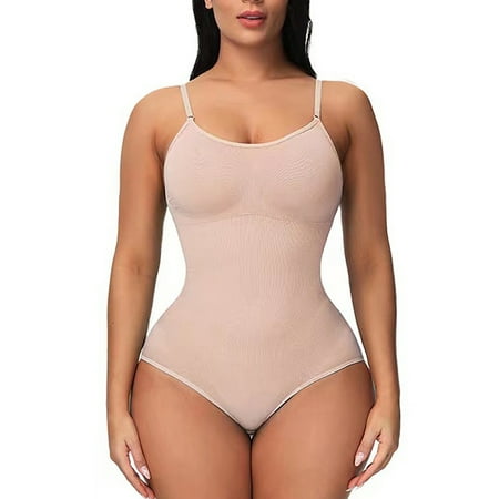 

Hanerdun Women Tummy Control Shapewear Female Slimming Bodysuits Beige M