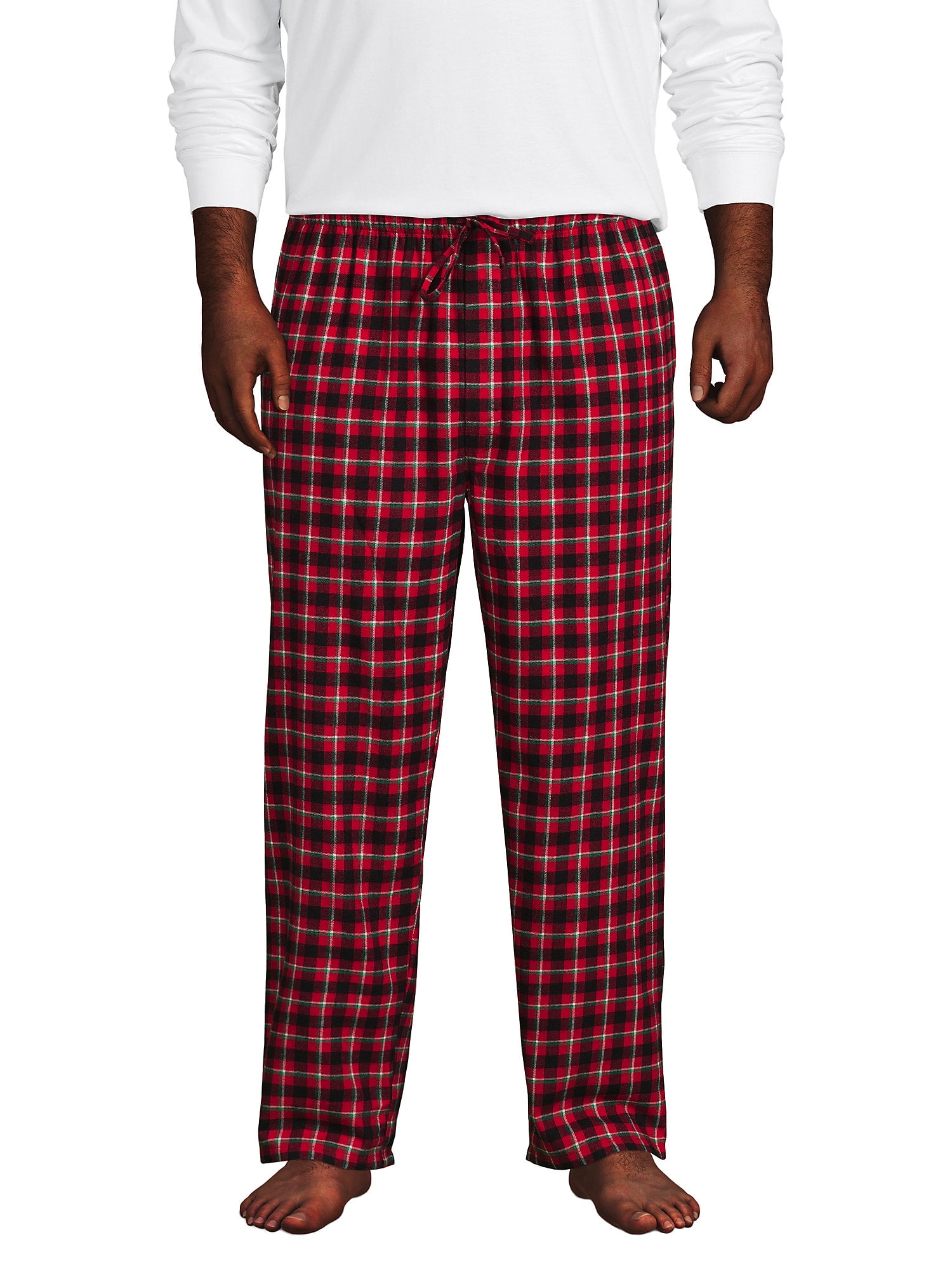 Lands' End Men's Big and Tall Flannel Pajama Pants