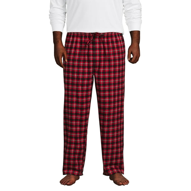 Lands' End Men's Big and Tall Flannel Pajama Pants - Walmart.com