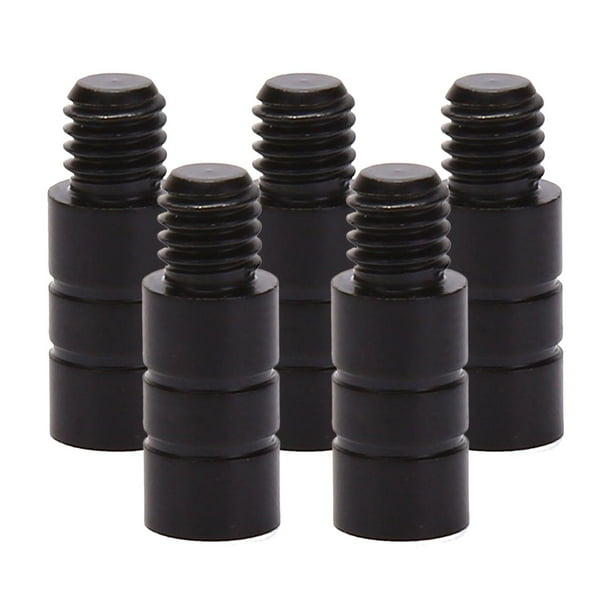 5 pesas metálicas para dardos blandos y de acero. Accesorios con acentos. Negro