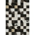 thumbnail image 2 of Addison Rugs Mayfield Washable Cowhide Boxes Black Rectangle Rug, 9' x 12', 2 of 6