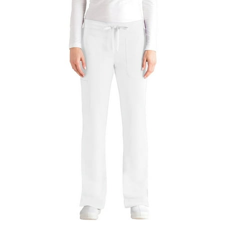 Grey's Anatomy Signature Womens 2207 Low Rise Pant-White-XL Tall
